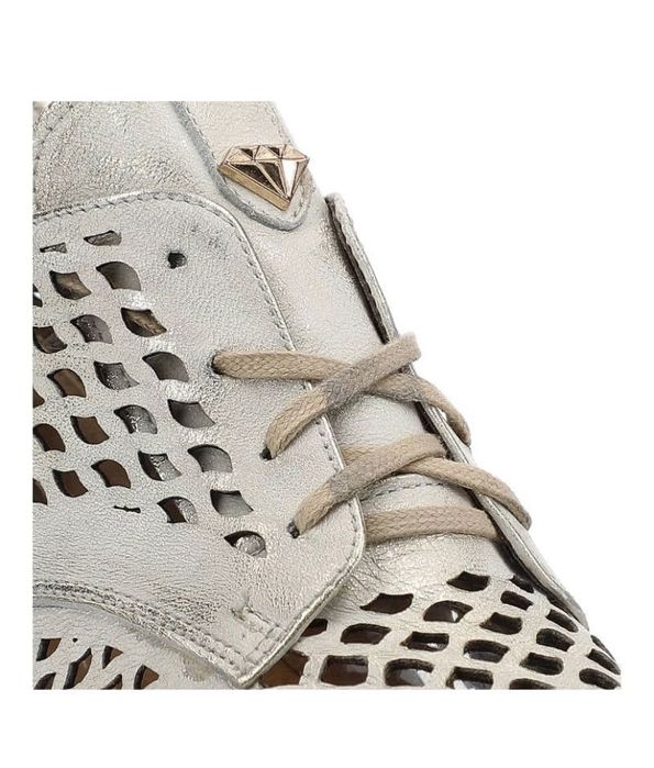 Złote Botki Pro-Moda Eleganckie Buty Damskie r.39