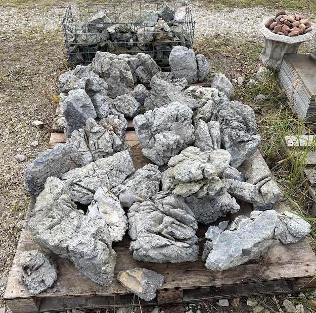 Kamień do Akwarium Lawa Wulkaniczna Łupek Filitowy Wapień MOONSTONE