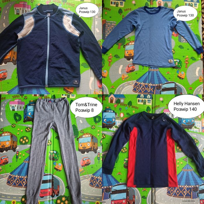 Дитяча термобілизна 100% merino wool