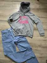 Zestaw bluza oraz jeansy Zara dla dziewczynki rozmiar 34
