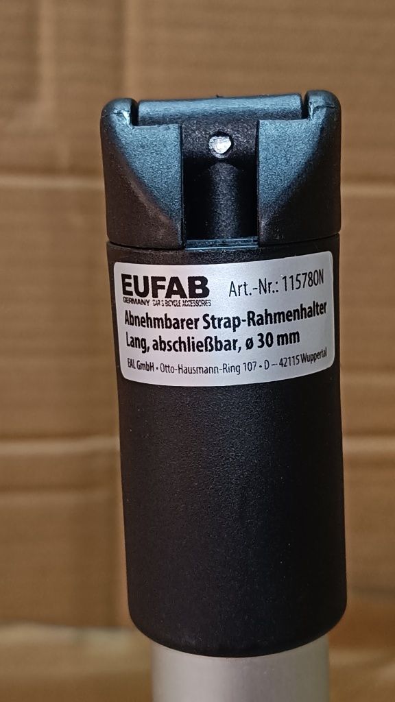 Uchwyt  rowerowy na pasek Eufab 2,5cm dł.32cm