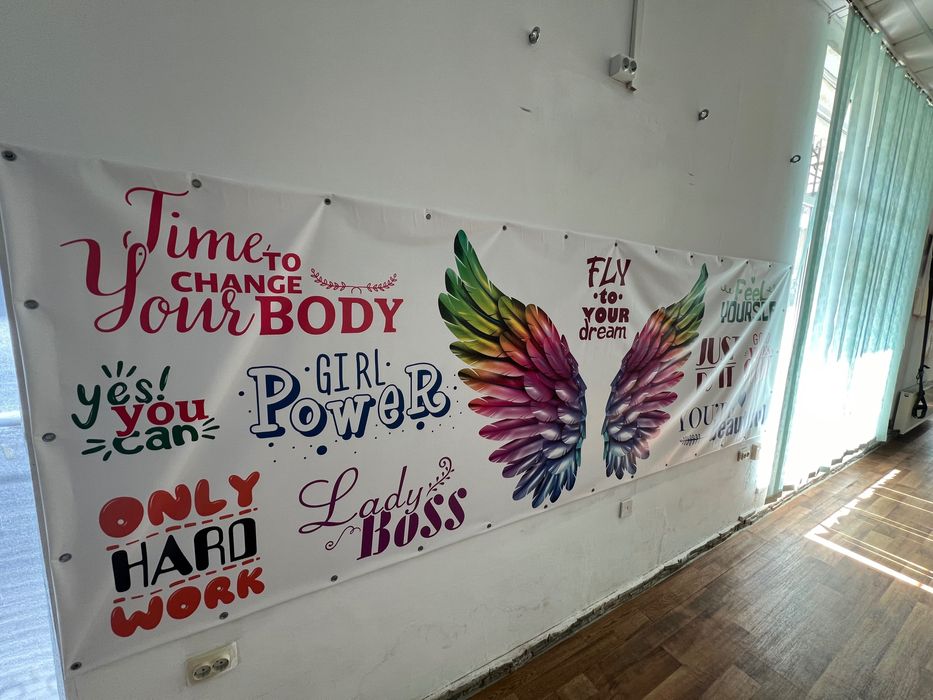 Фотозона, банер на люверсах