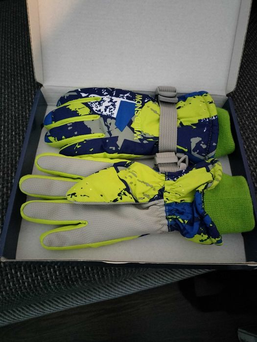 Rękawice narciarskie dla dzieci kolorowe rozmiar L, AC4