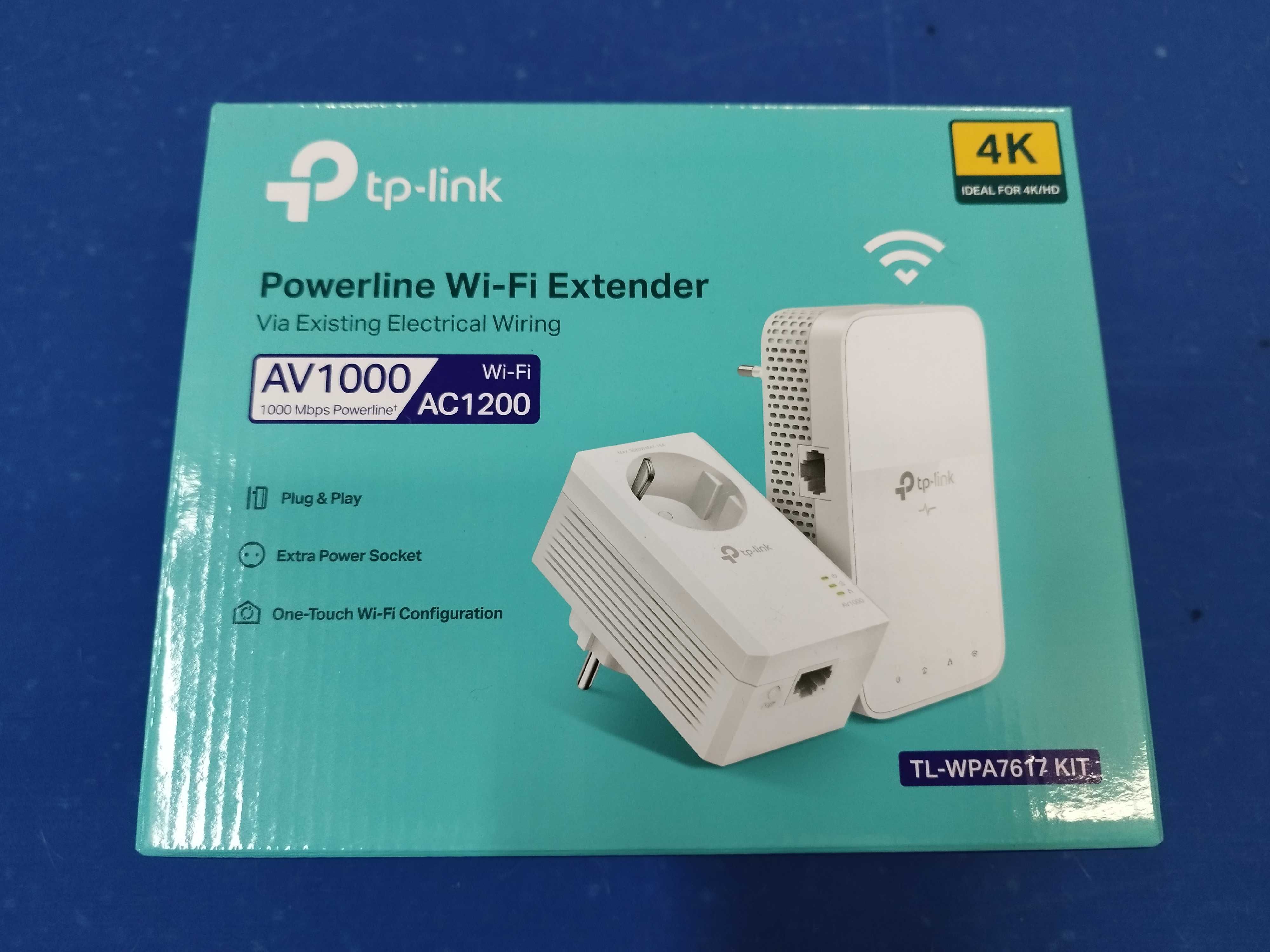 TP-Link Power line Wi-Fi extender, 1000 Mbps - TL-WPQ7617 KIT