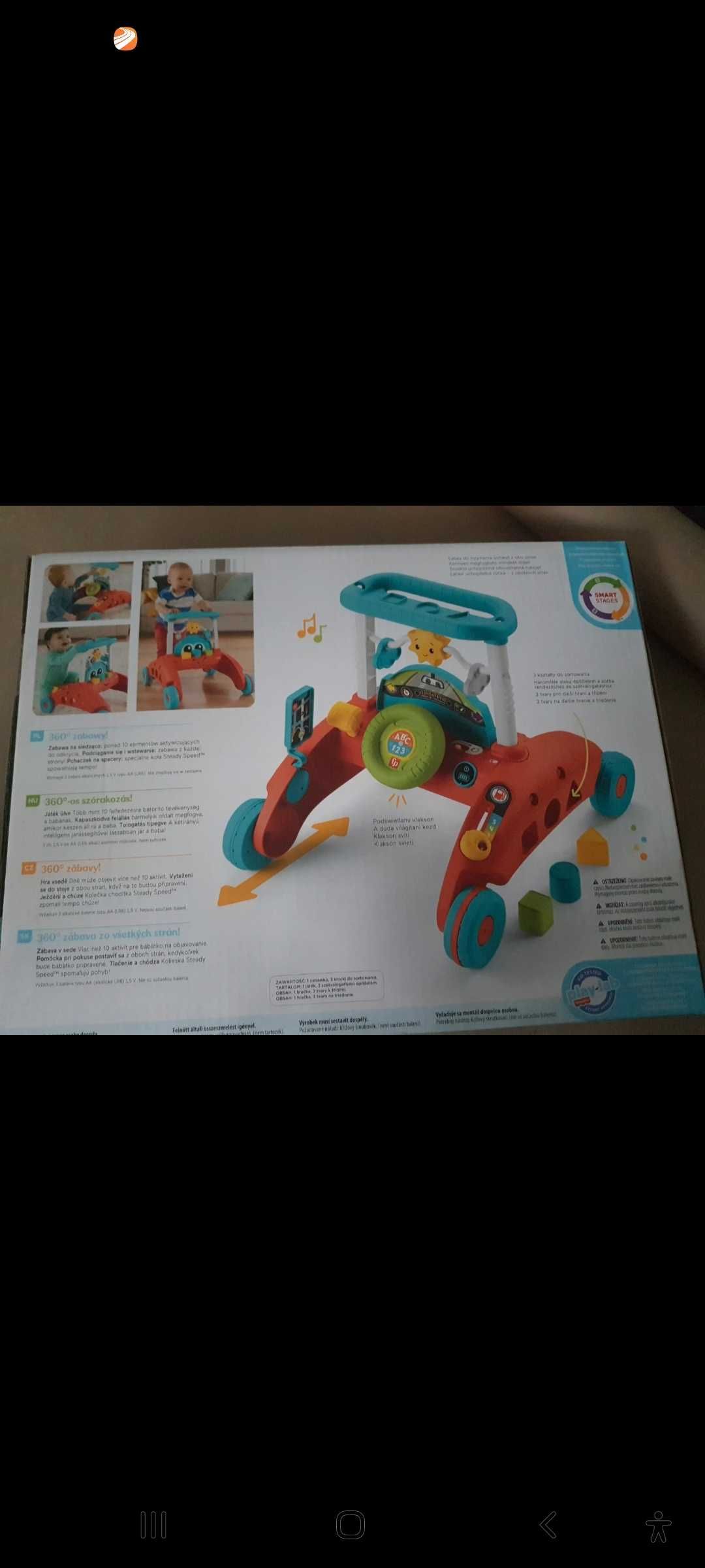 Jeździk, pchacz, maly kierowca, Fisher Price