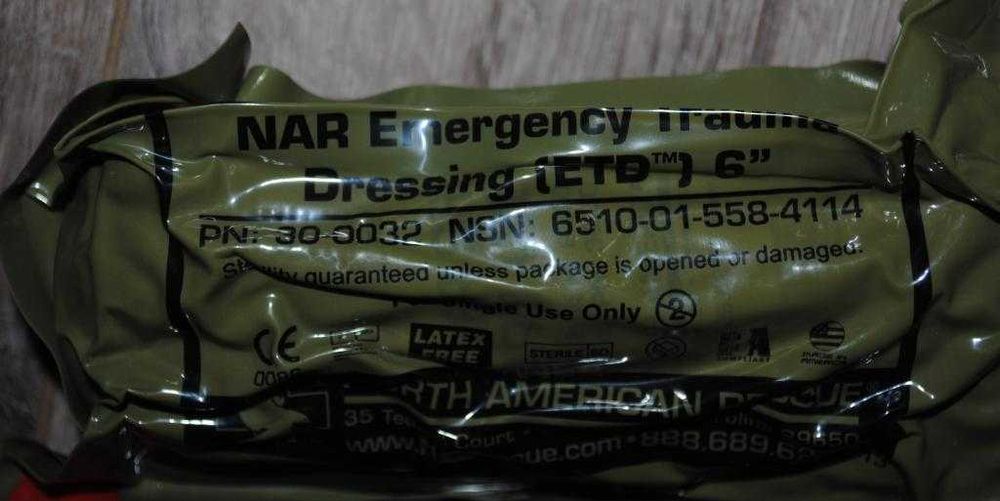 Турнікети 2шт +еластичний бинт NAR Emergency Trauma Dressing (ETD) 6"