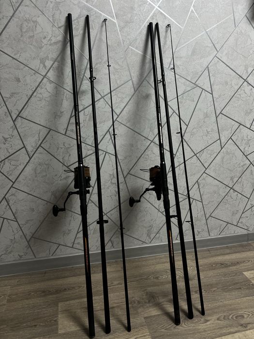 Коропові удочки Force Active Carp 3.9m 3,25LB+котушки Rocket Carp 90