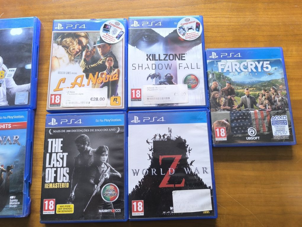 Jogos PS4 The Last of US/God Of War / Killzone / Farcry