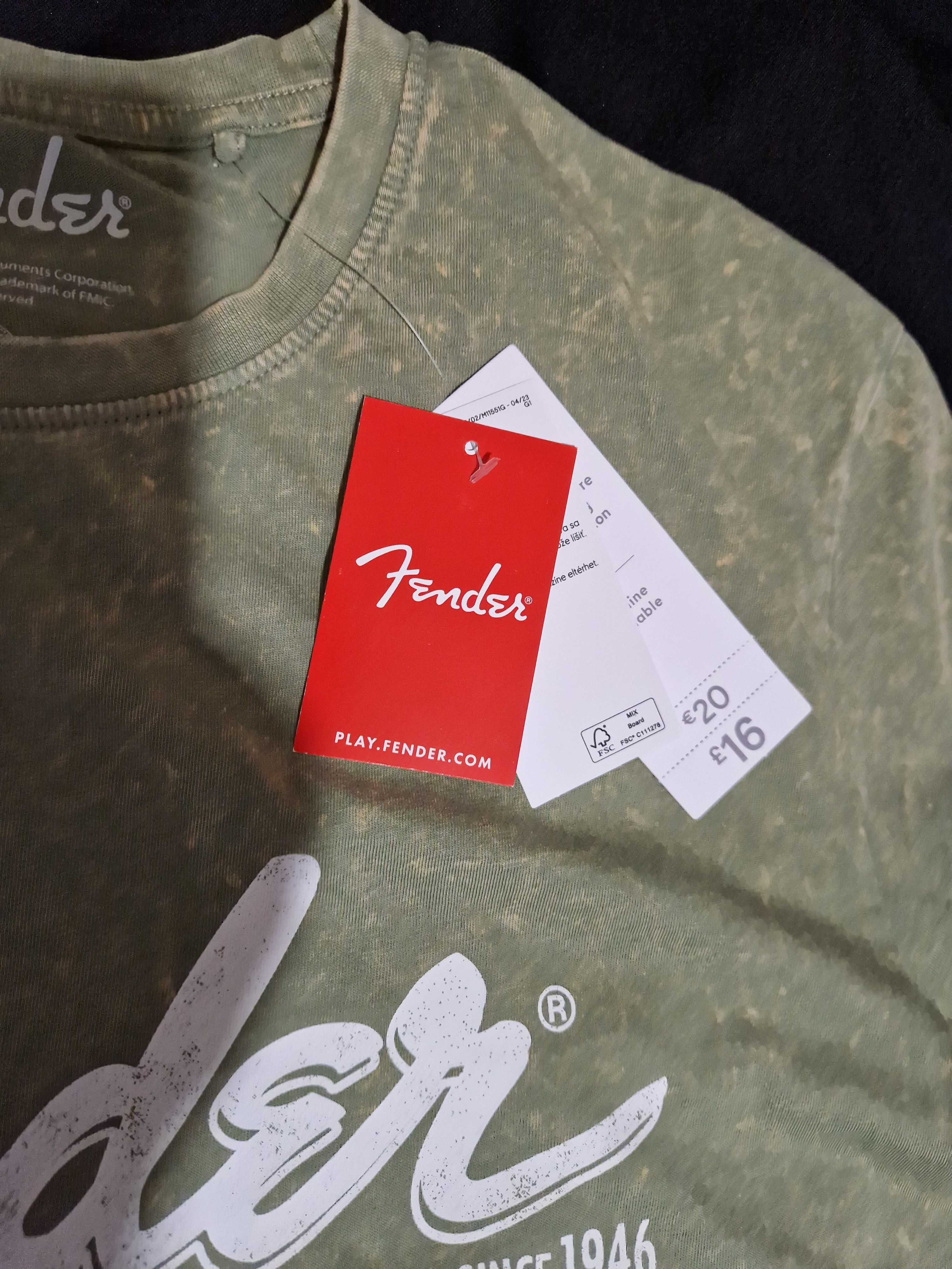 FENDER t-shirt camisola merchandising camisola nova original