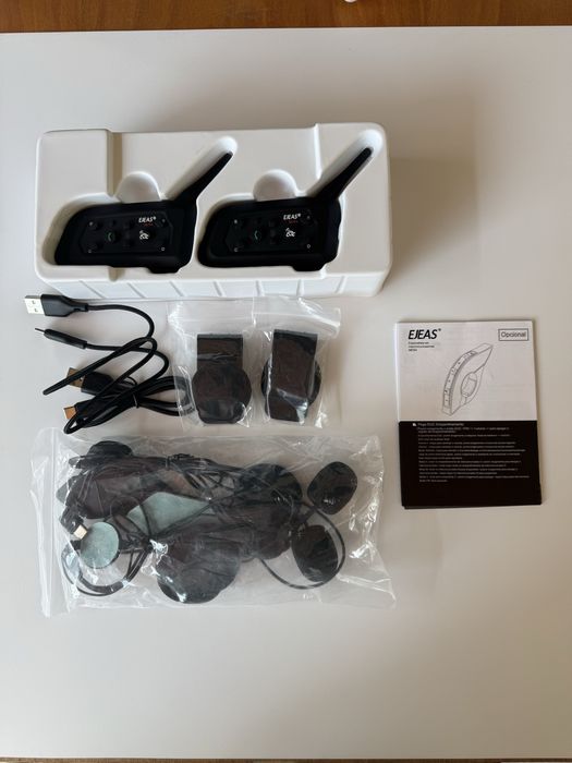 Intercomunicador capacete mota duplo