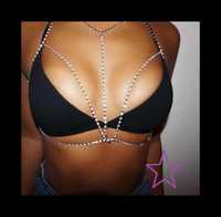 Mexa sexy łańcuszek łańcuch ciało body chain diamenciki choker