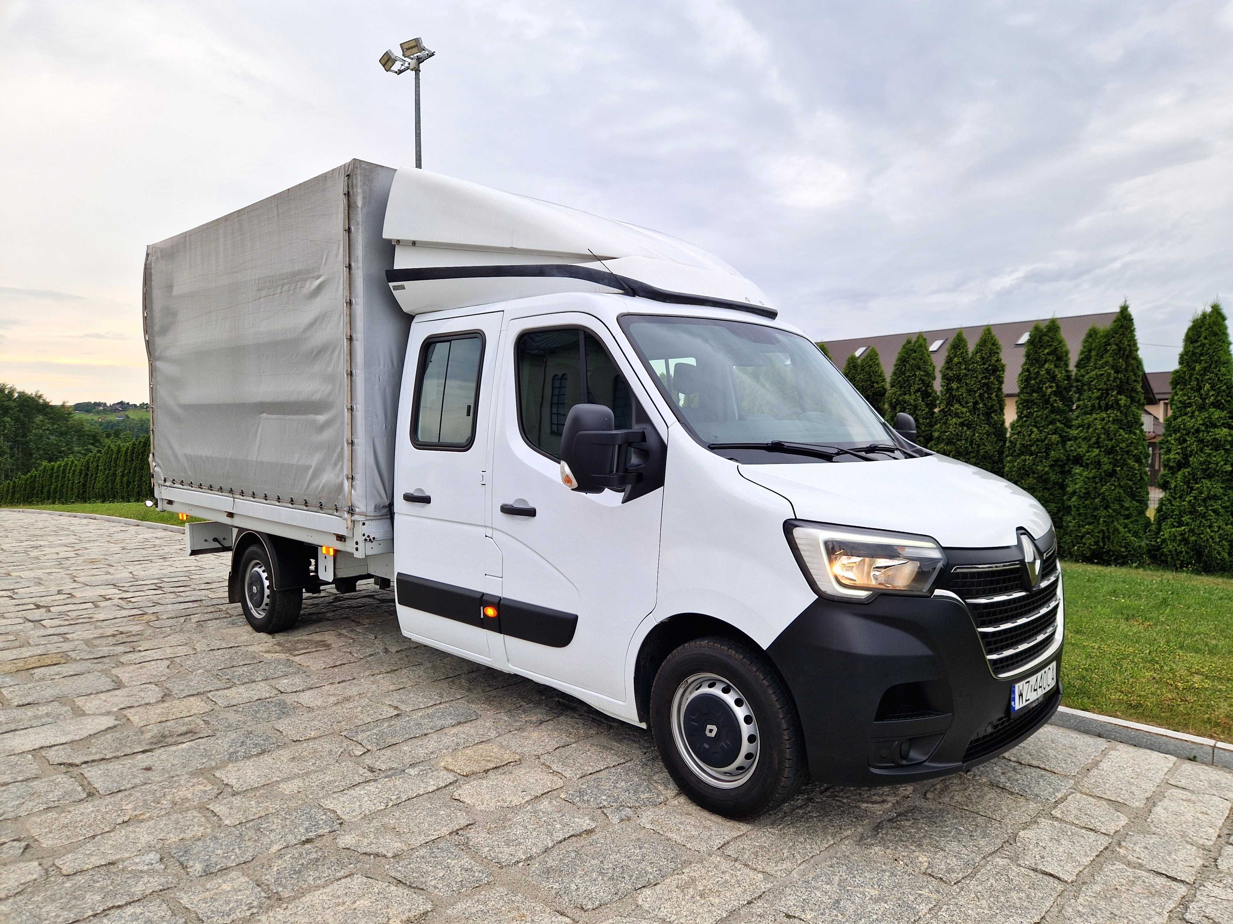 Renault Master Dubel Kabina Doka Brygadówka Skrzynia Plandeka Krajowy