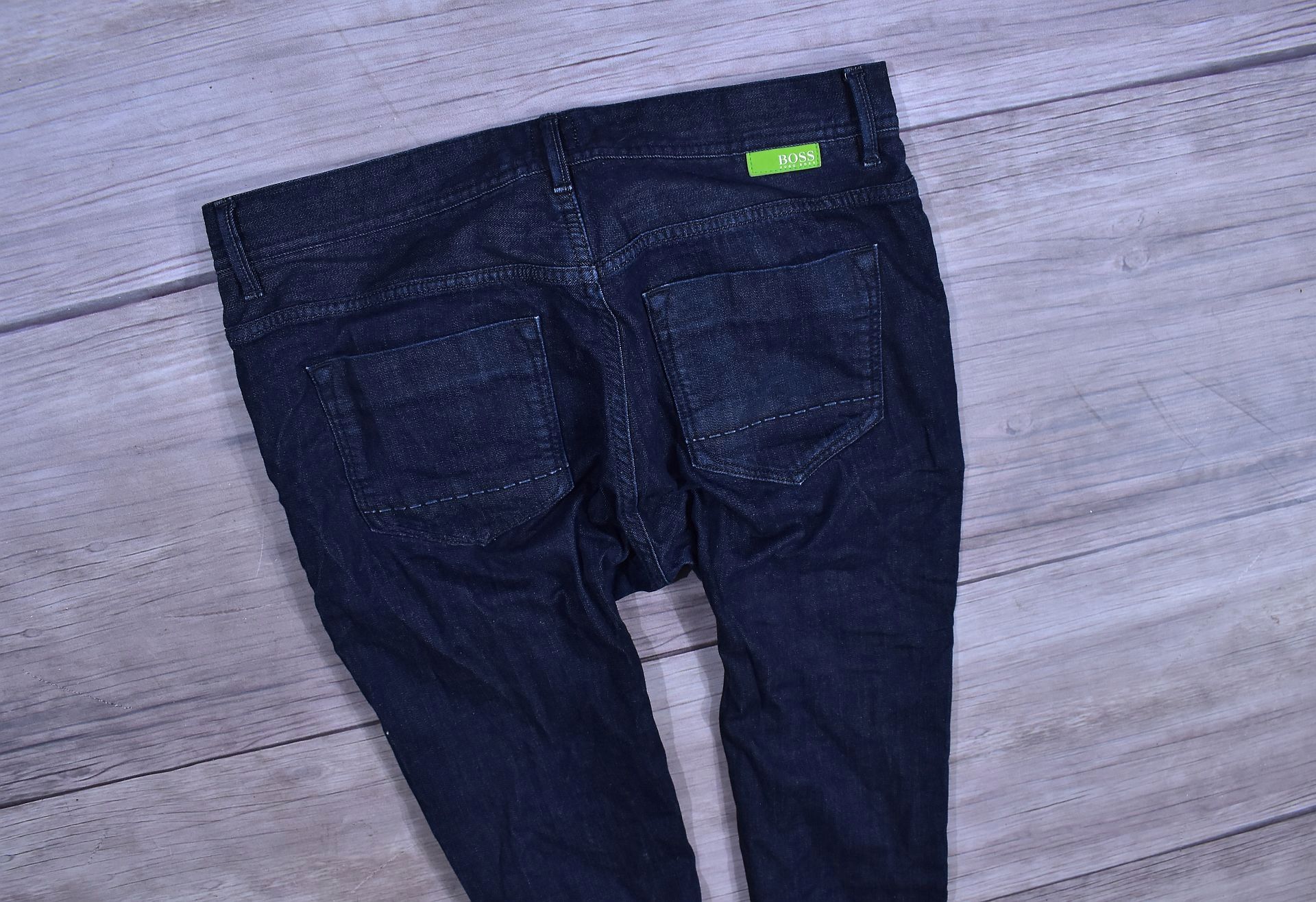 HUGO BOSS Green Męskie Spodnie Jeansowe W32 L34