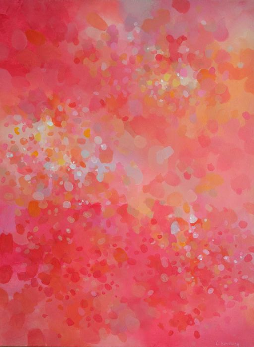 Obraz akrylowy „Różowe powietrze” 80 × 60 cm, autorski (2022)