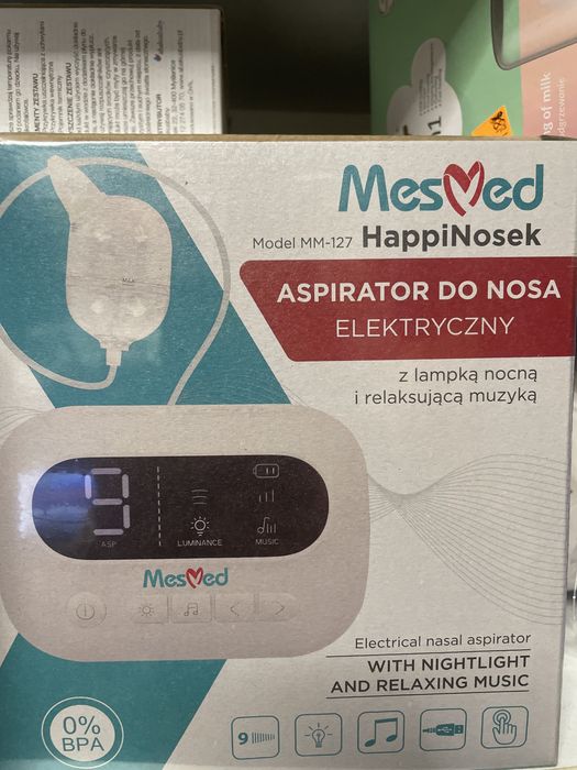 Mesmed aspirator mm-127 mescomp nowy z gwarancja katar odciagacz dziec