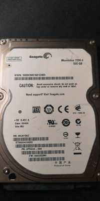 Dysk twardy Seagate Momentus 500GB 2.5" 16MB 7200.4 rpm SATAII