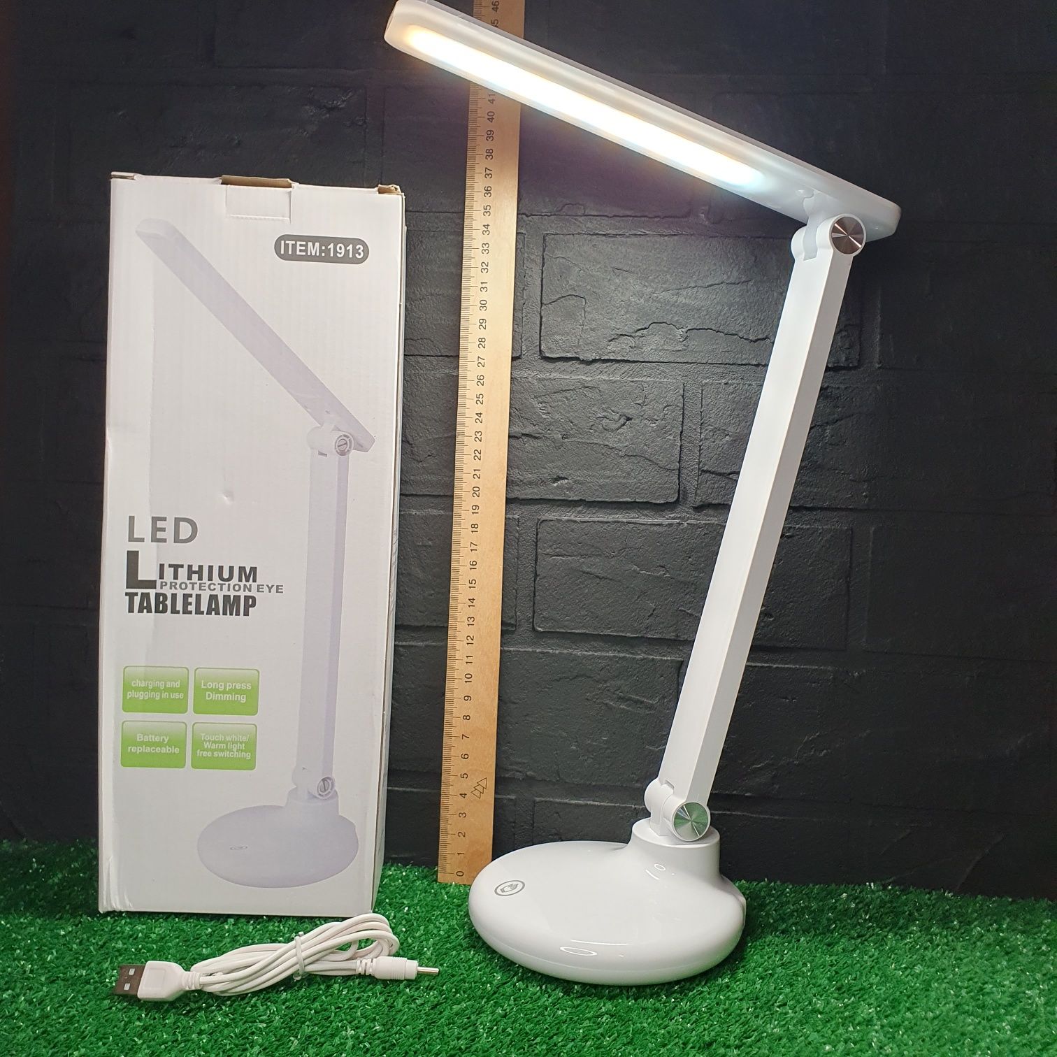 Складна акумуляторна світлодіодна LED лампа  настольная  на стол