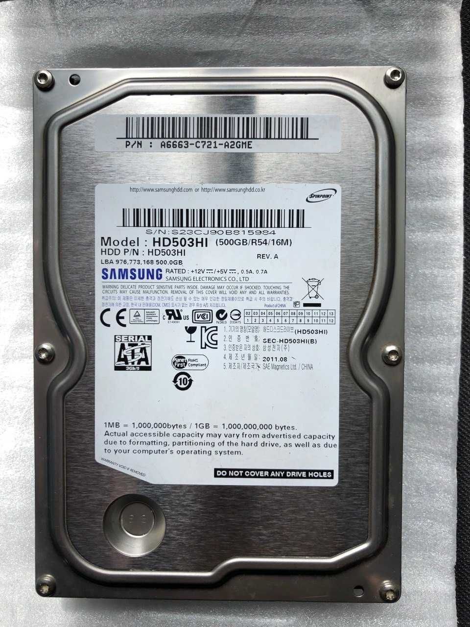 HDD для ПК Б/В HDD SATA 250гб, 320гб, 500гб, 2тб, 4тб.