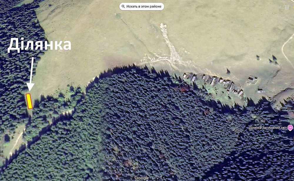 Продам ділянку в Закарпатській область біля Буковелю