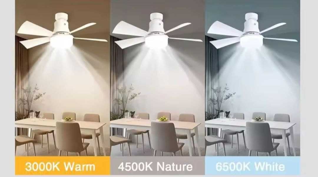 Акція!Вентилятор стельовий із LED лампою 52см 40W з пультом.Потолочный