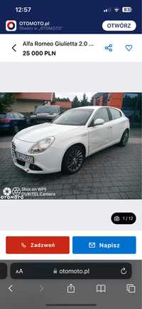 Alfa Romeo Giulietta 2.0JTDm 170km Automat TCT 2012