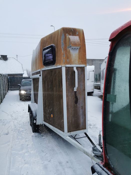 Przyczepka do przewozu jednego konia lekka DMC1000kg koniowóz