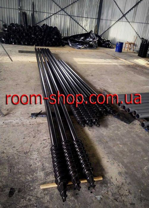 Геошуруп, сваи винтовые, гвинтові палі, монтаж, виробництво, сваї