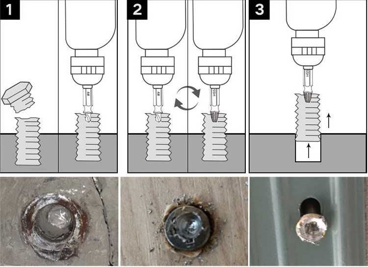 Набір екстрактори свердла для зламаних гвинтів винтов набор экстрактор