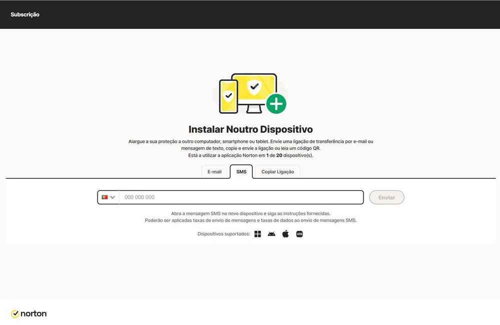 NORTON 360 Platinum 1 Ano 1 Dispositivo
