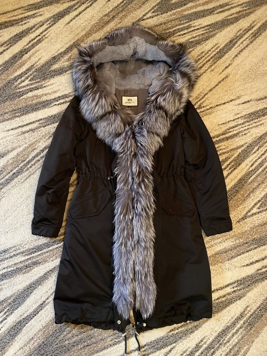 Парка с чернобуркой р S-M
