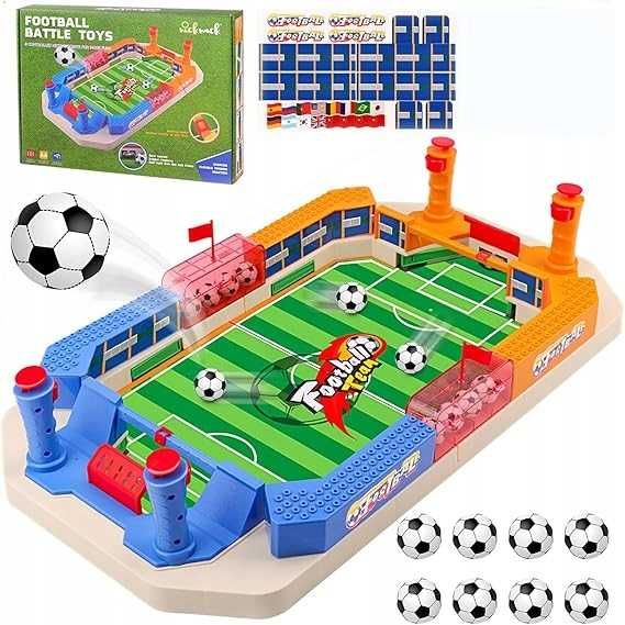 Piłkarzyki stołowe, gra w pinball, mini piłkarzyki stołowe na 8 piłek