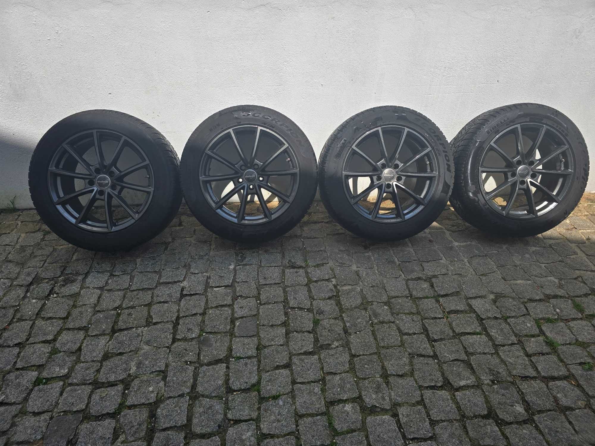 Jantes 18 para Mercedes , Audi , BMW como novas e pneus otimo estado