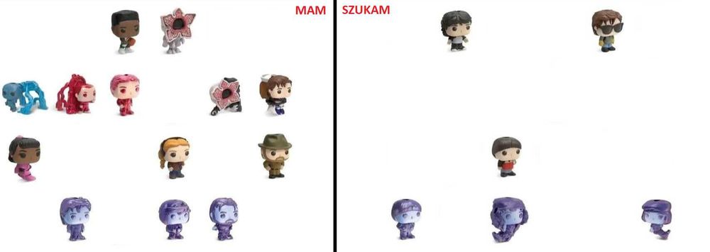 Figurki Kinder Joy Stranger Things