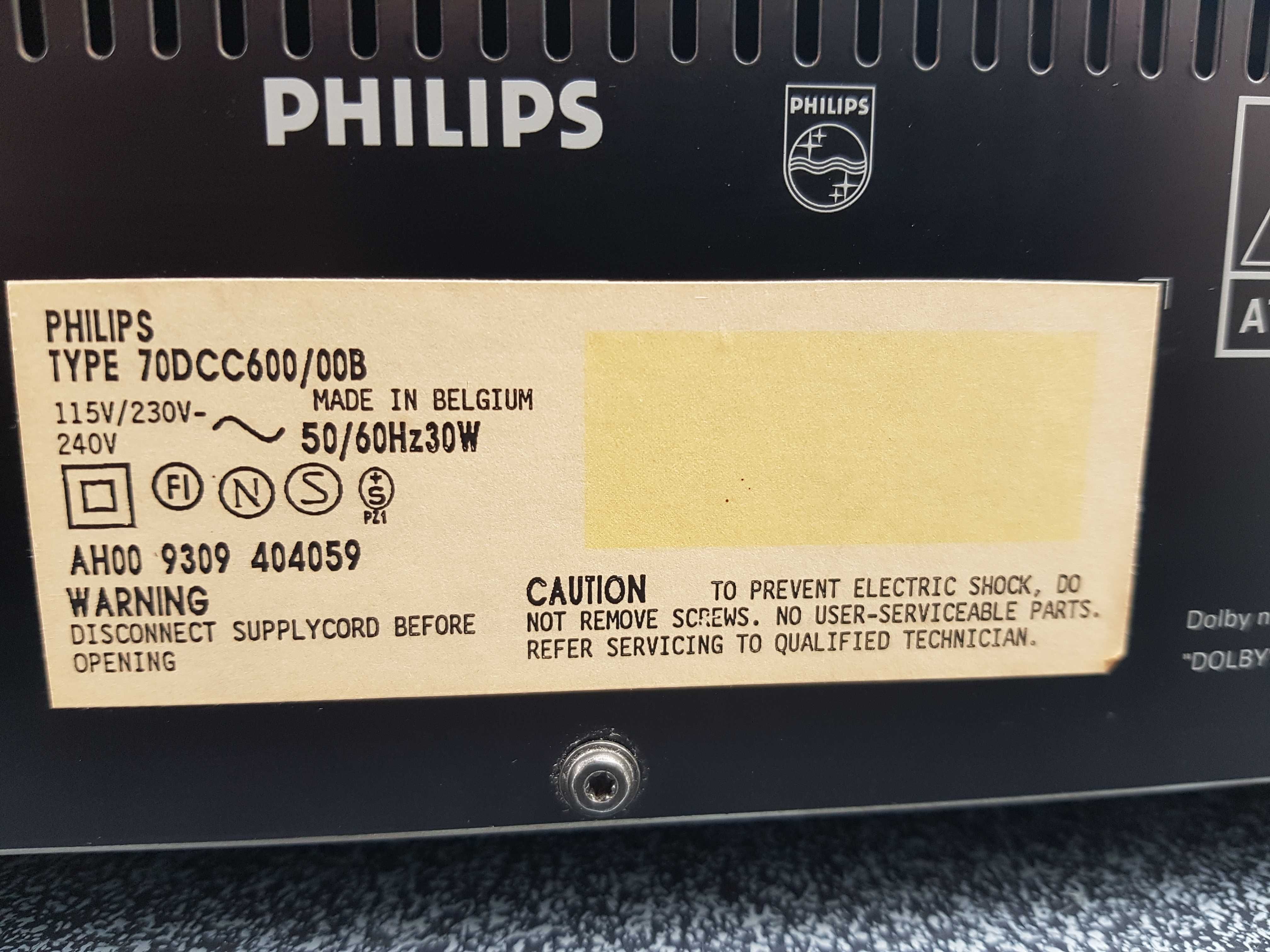 Philips DCC 600 , magnetofon , odtwarzacz cyfrowy z pilotem