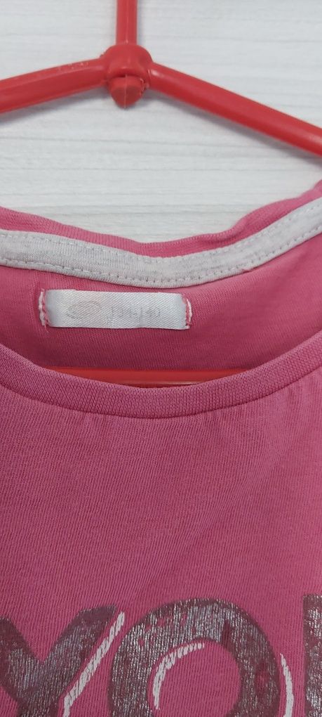 Bluzka top t-shirt różowa 134 140 pepco