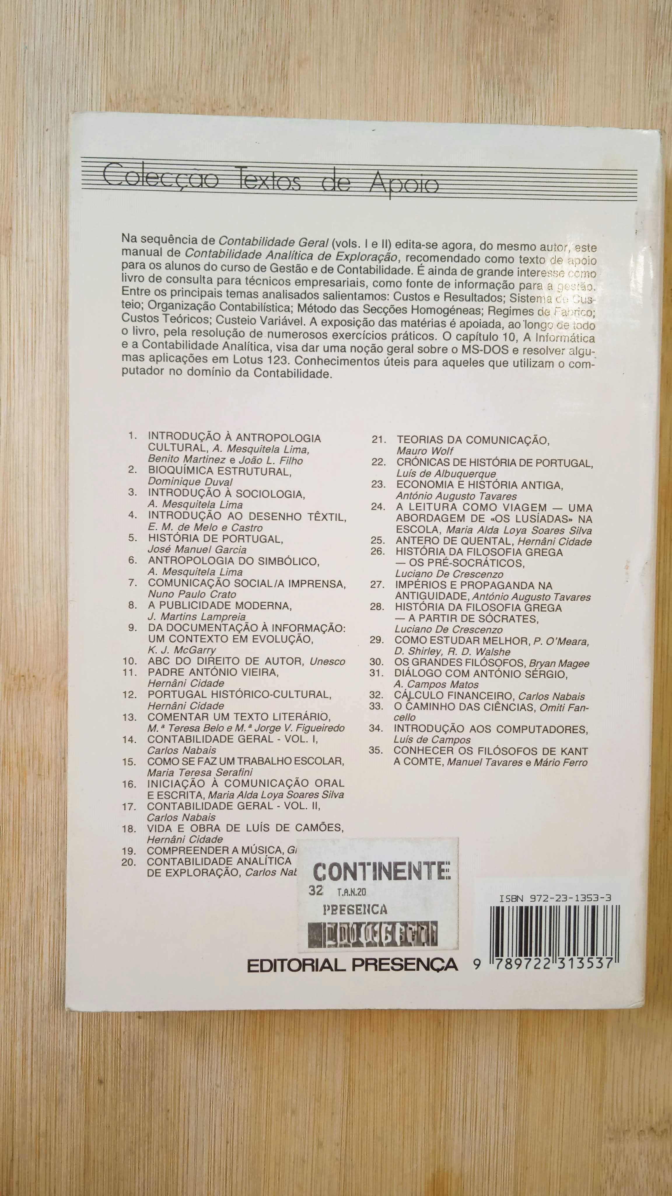 Contabilidade Analítica de Exploração de Carlos Nabais