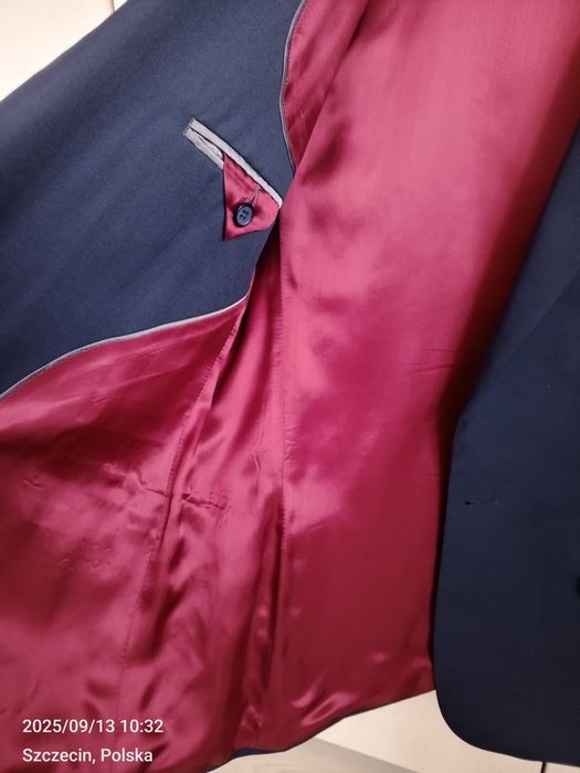 Garnitur ciemny granat 176/86