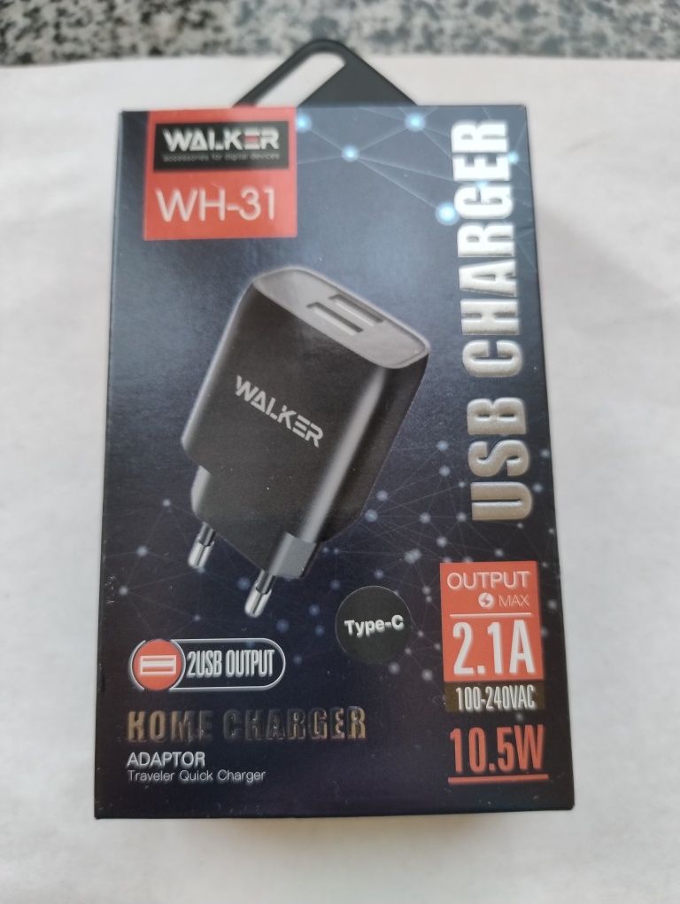 Новий!!!Зарядний пристрій Walker 2 Usb 1