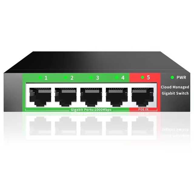 Switch PoE 5 Portas Gigabit com Gestão