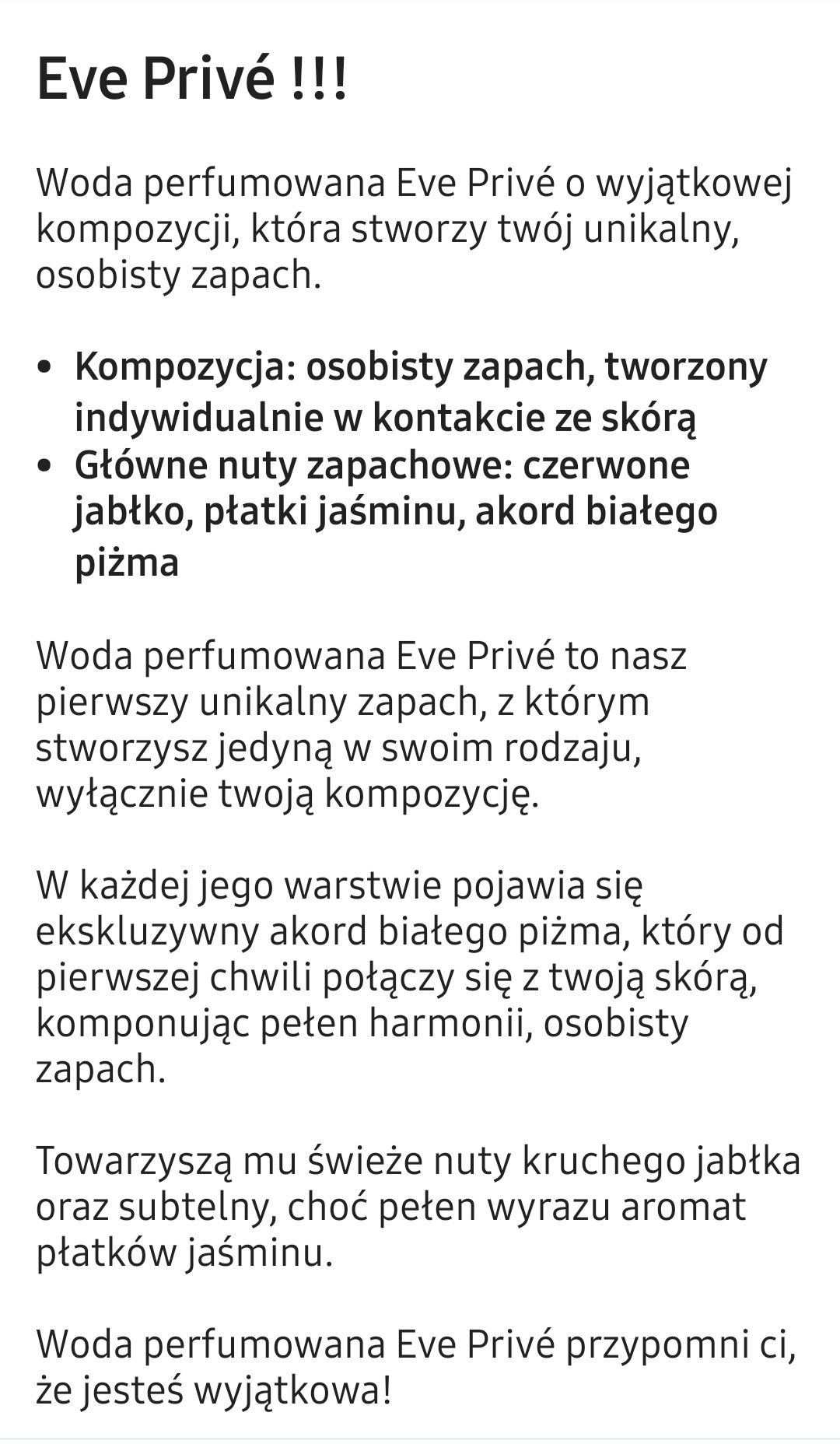 Avon Eve Prive woda perfumowana