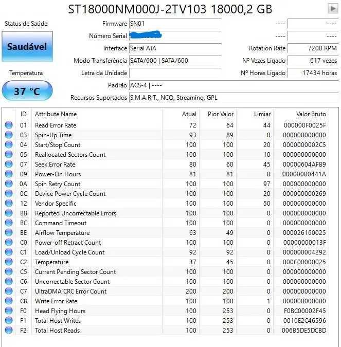 Disco Rígido Segate 18Tb EXOS