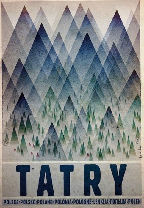 Plakat Tatry Polska Ryszard Kaja