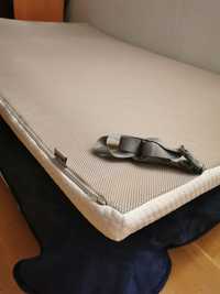Materac Topper Wellpur na łóżko 120x200cm jysk, pokrowiec miękki