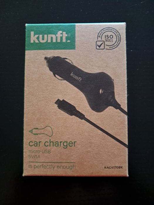 Carregador de carro micro USB (Kunft)