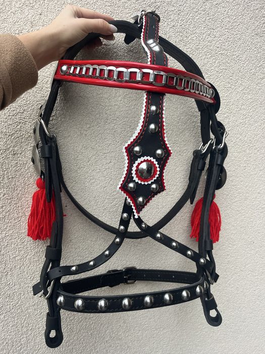 Piękne oglowie góralskie uzda na zimnokrwistego xfull nowe