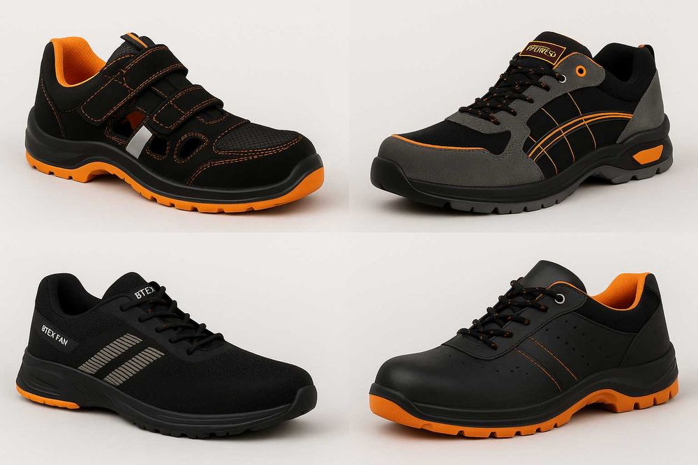 Робоче взуття з надійним металевим захистом. Різні розміри. Є ОПТ!