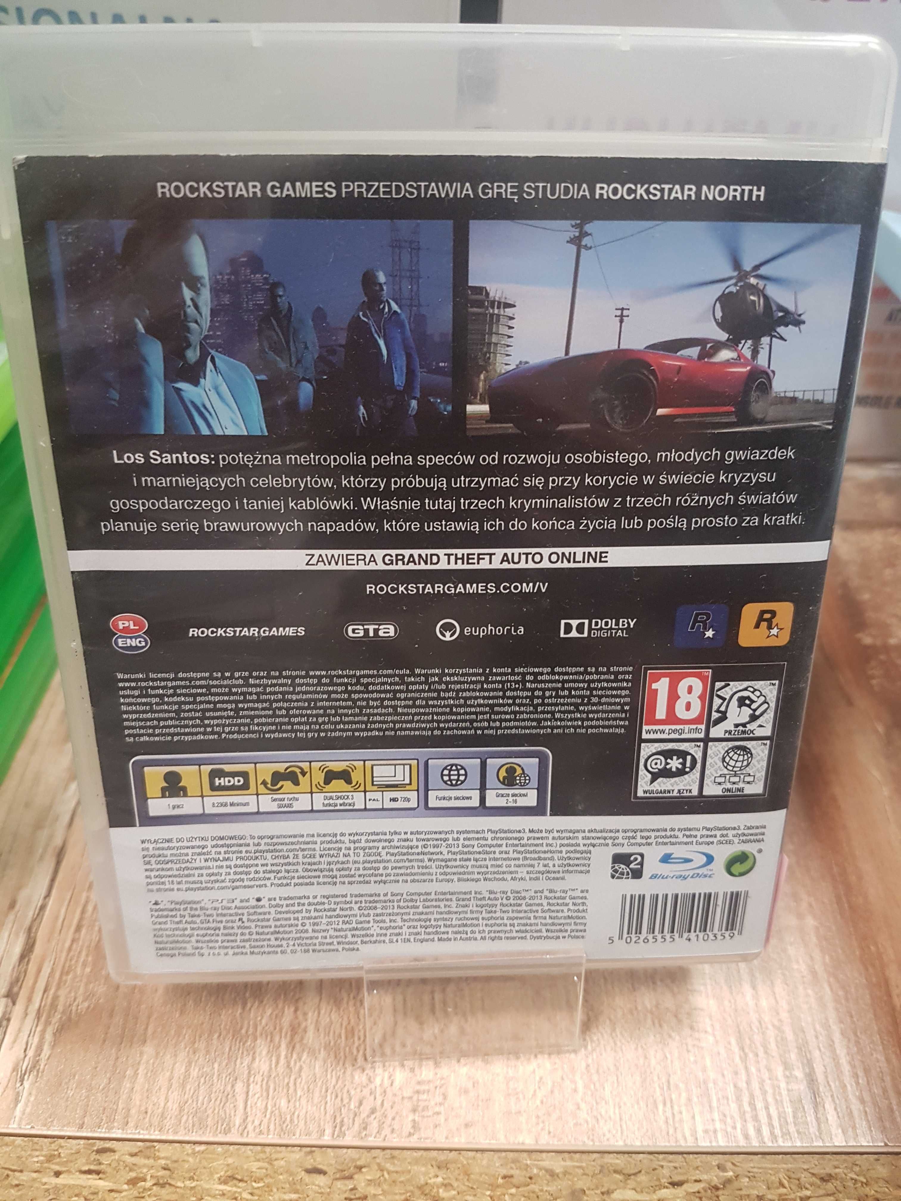 Grand Theft Auto V PS3, Sklep Wysyłka Wymiana