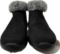 Ботинки зимние женские Skechers черные 41, замша, мех кролика