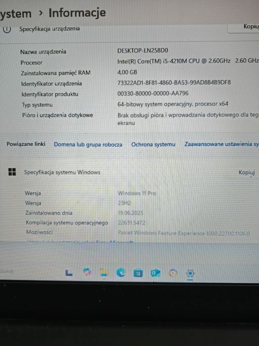 Laptop Tochiba Tecra A50-A