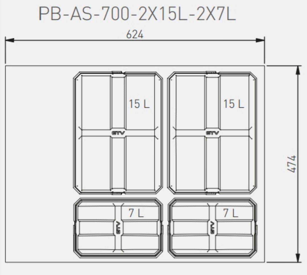 Pojemniki do segregacji AxiSpace